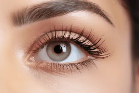 Patient consultation for lash lift and tint at Eternal Wellness Medical Spa Traverse City