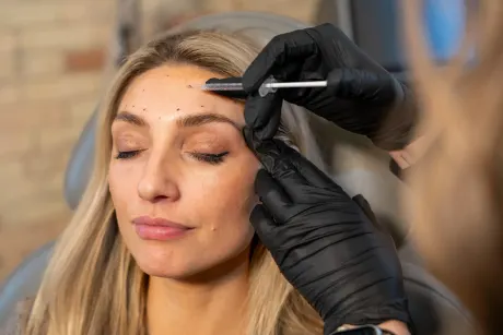 Patient consultation for Botox Cosmetic at Eternal Wellness Medical Spa Traverse City