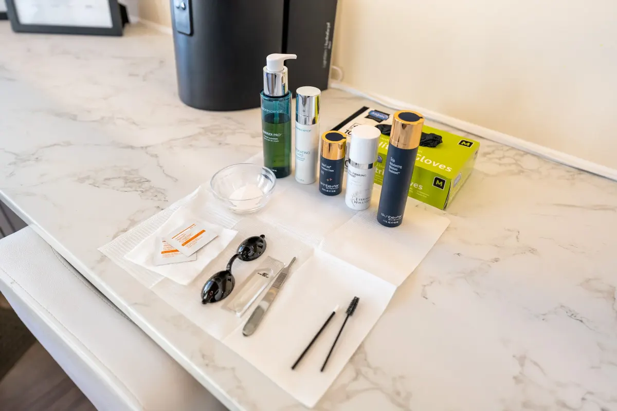 Safety and clinical information for lash lift and tint at Eternal Wellness Traverse City