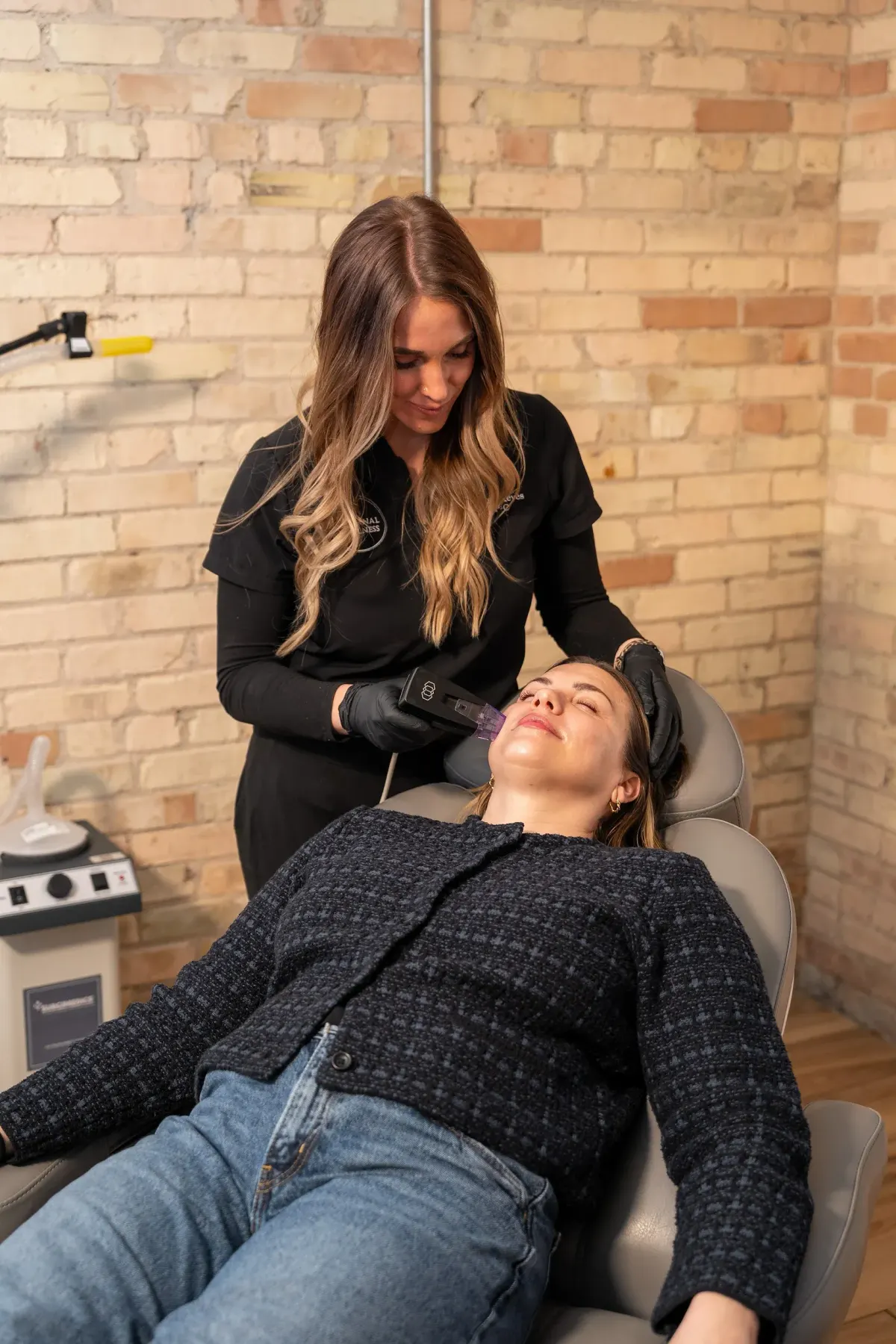 Morpheus8 RF microneedling device by InMode used at Eternal Wellness Medical Spa Traverse City