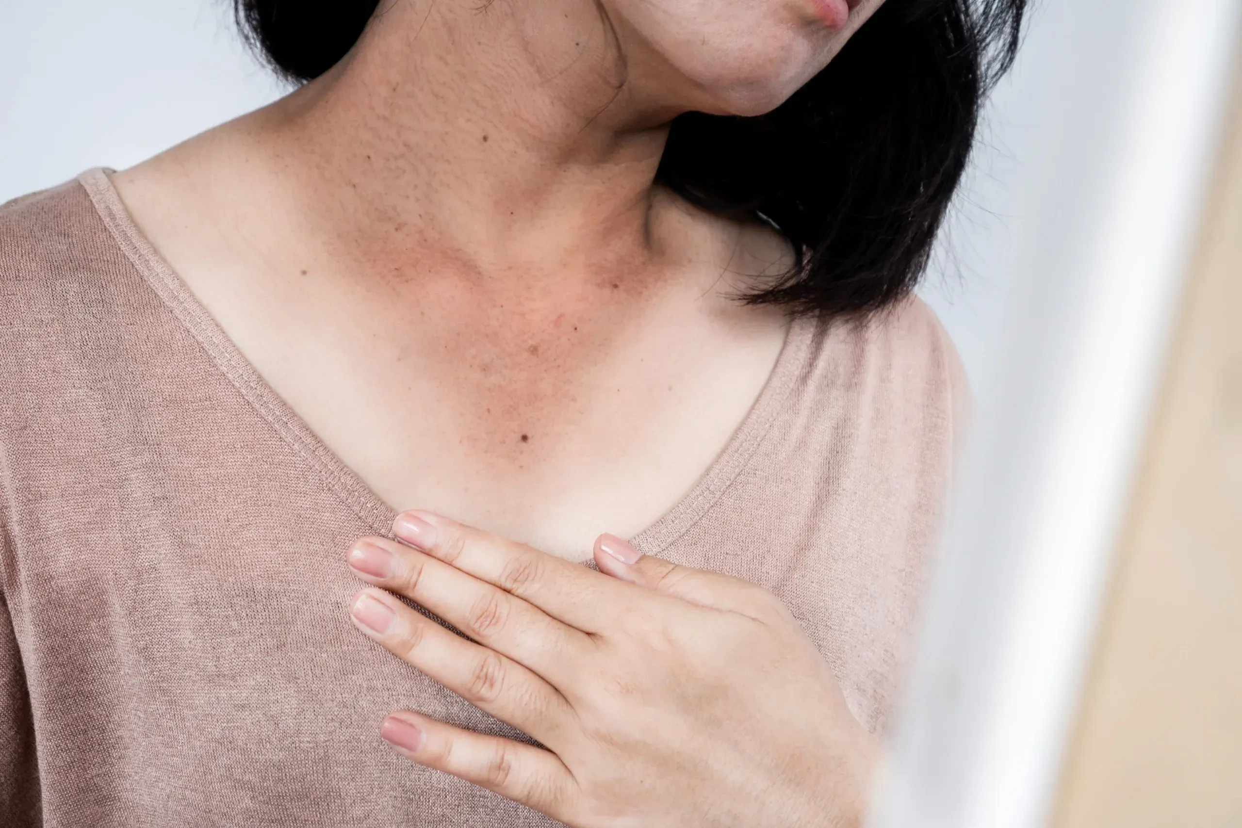 Woman with clear even skin tone after professional skincare treatment at Eternal Wellness Medical Spa in Traverse City MI