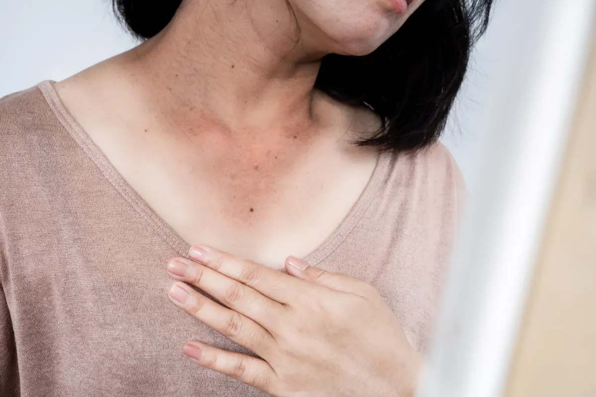 Woman with clear even skin tone after professional skincare treatment at Eternal Wellness Medical Spa in Traverse City MI