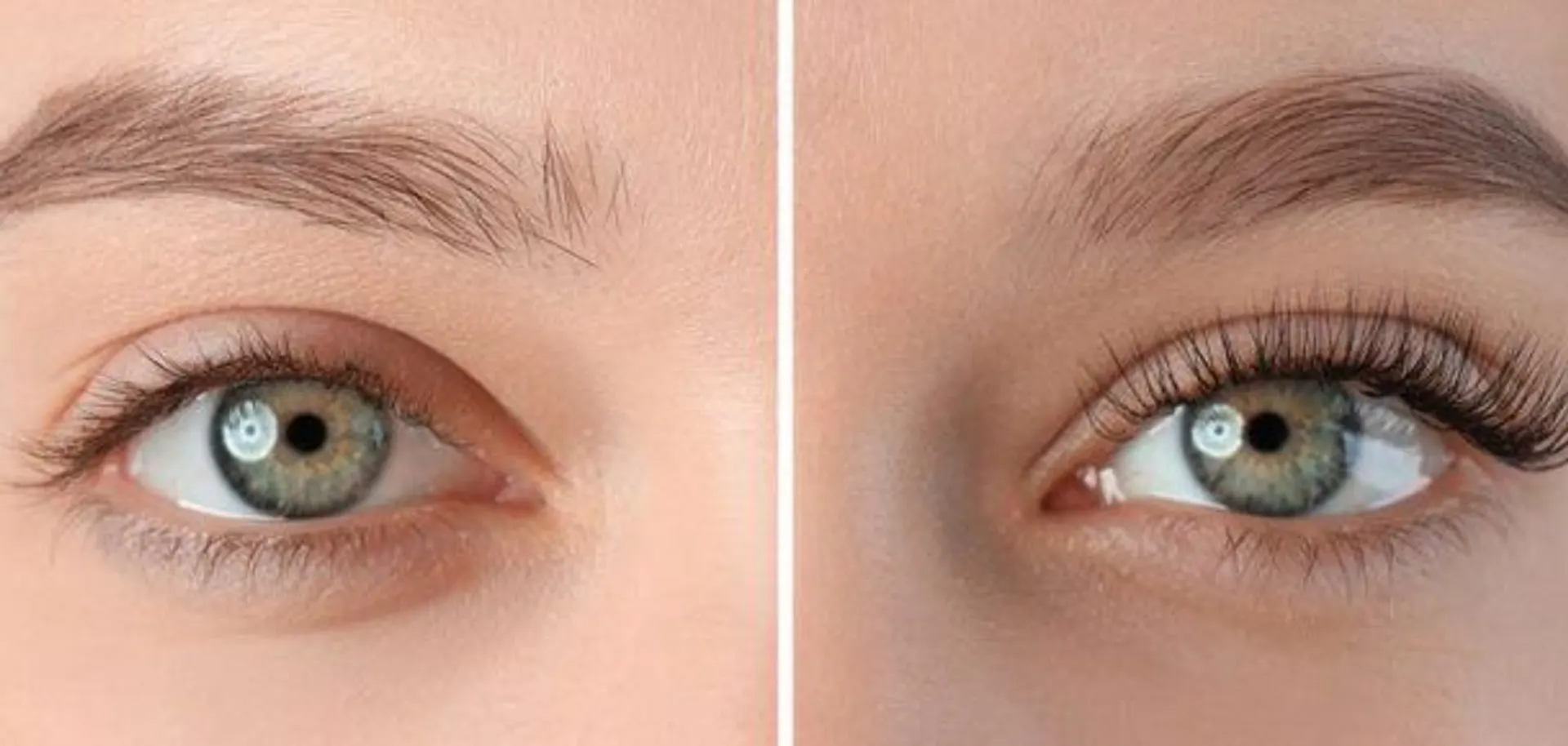 Abstract soft gradient background representing eyelash growth and enhancement